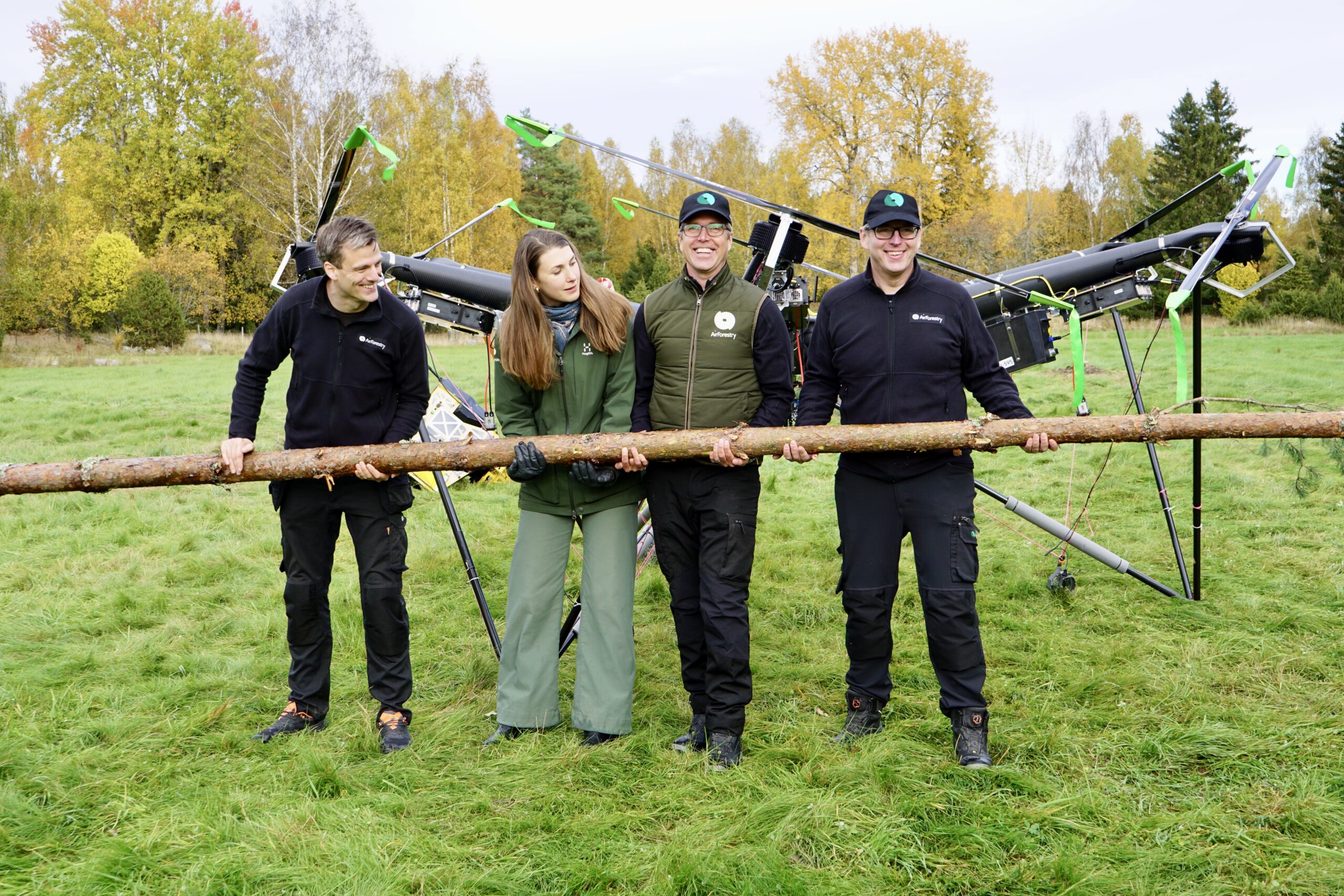 From left to right: Magnus Hedlund, Founding engineer, Caroline Walerud, Founder, Olle Gelin, Founder, Mauritz Andersson, Founder